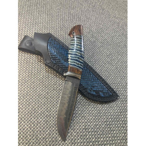 ШТОРМ ніж ручної роботи Олександра Репи, сталь - Ді- 69 МП в обкладинках багатошарового ламінату через нікель, 67-68 HRC. Photo 2